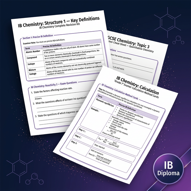 Preview of IB Chemistry revision PDFs